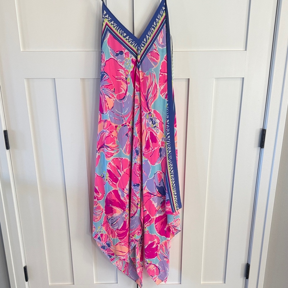 Lilly Pulitzer Pink and Blue Floral Dress